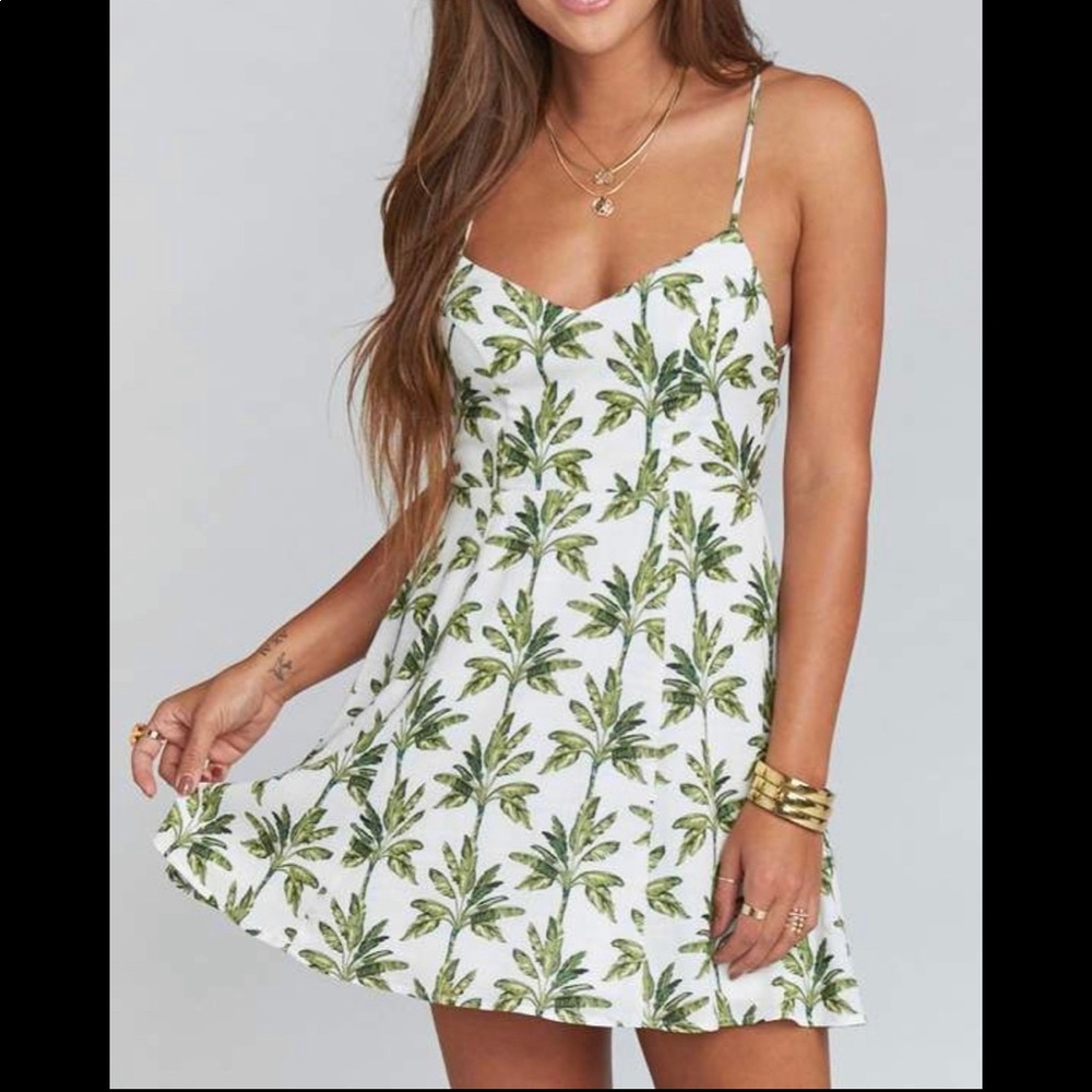 SMYM Victoria Mini Dress in Walk the Palm Cruise
